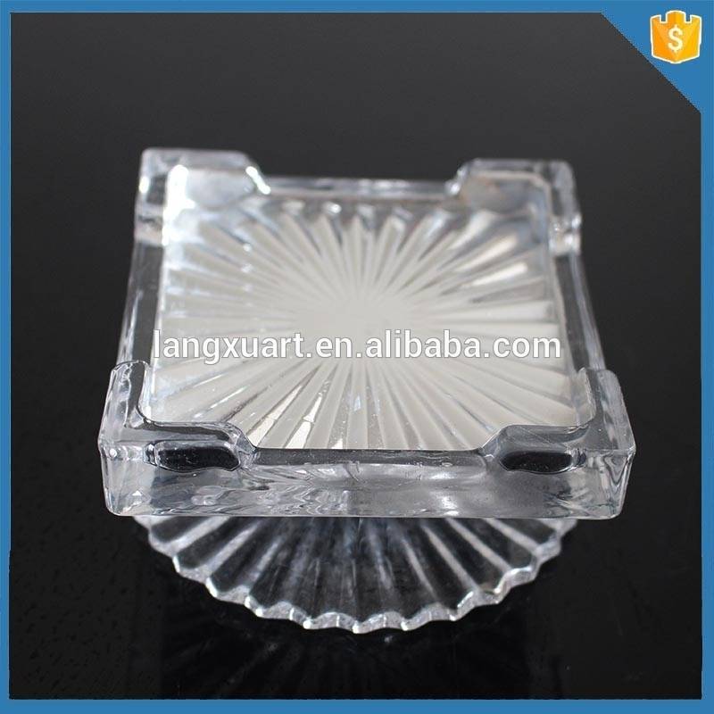 LXHY Square decoration crystal Glass Cake Stand for wedding cakes
