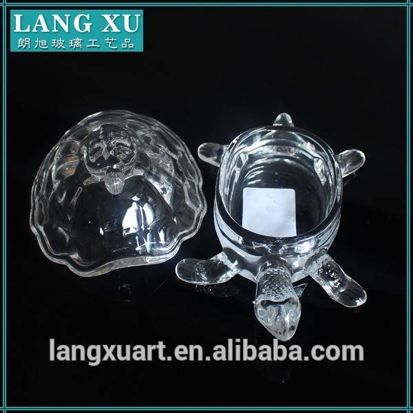 LX-T043 Turtle shape crystal jars for candy for cookie