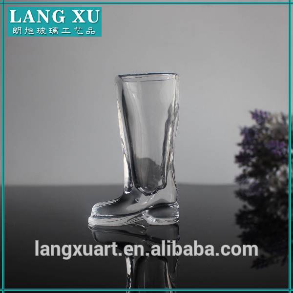LX-S004 crystal glass mini shot wine glass boot shape Tequila Shot Glass