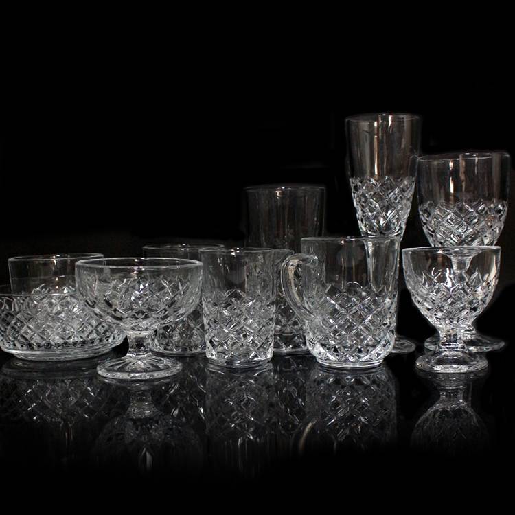 crystal clear wine glass engraved patternglass cup vintage whiskey glass drinkware set bohemia glassware set