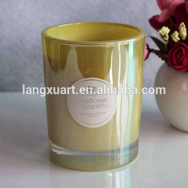 hot sale customize yellow soy scented candle wax