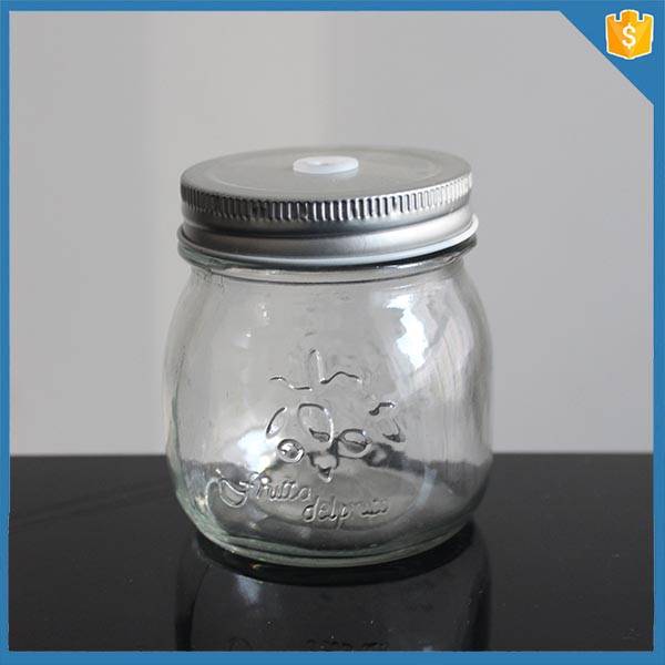 disposable mini mason jar custom made embossed mason jar