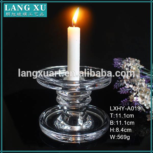 Wedding bamboo shape multi-use bulk glass candle holders&glass candlestick
