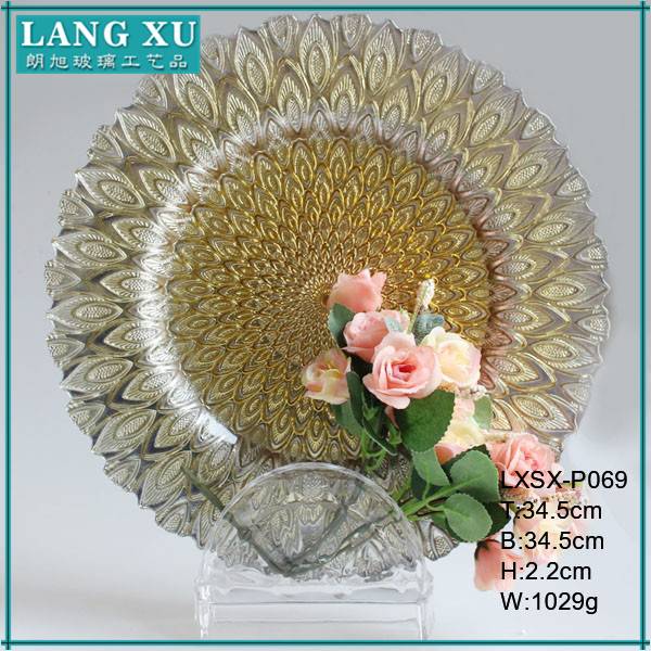 wedding table centerpieces glass cheap charger plates