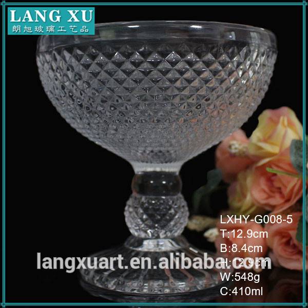 wholesale glassware suppliers cheap polish hand pressed carve crystal glassware goblet