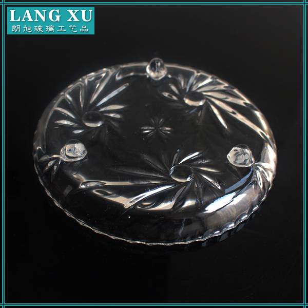hot sale high quality tempered glass round plate