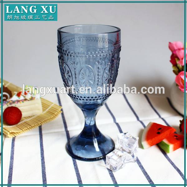 Glass goblet colored wine glasses wholesale