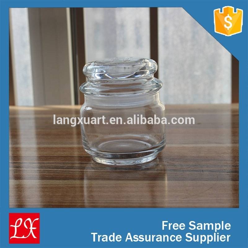 LXHY-J007 Factory bulk wholesale food mini airtight glass storage jar