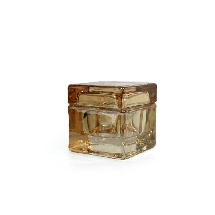 LXHY-T021 10×6.8cm High quality mercury electroplated luxury glass storage jar
