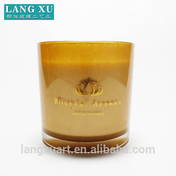 FAJ10X10 Best selling matte black glass candle jars wholesale for wax