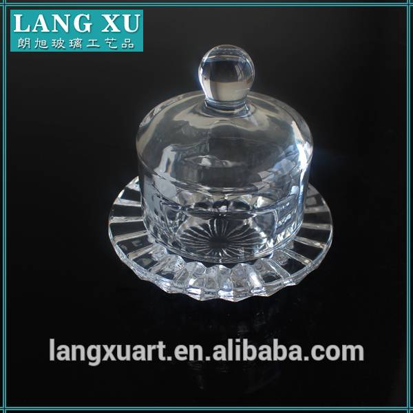 glass tableware lockable glass candy jar glass pot with tap