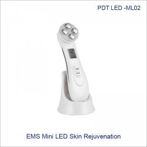 Ultrasonic EMS Skin Regeneration machine LED Therapy Wrinkle Removal Whitening Beauty Device for Home Use ML02