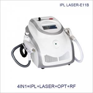 Beauty Machine of 3 in 1 Skin Rejuvenation Hair Removal E-Light IPL RF  ND YAG Laser Multifunction Equipment E11B