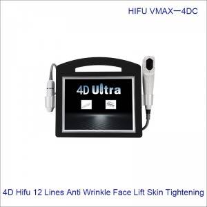 New Type Cryo 5D Hifu Facial Skin Lifting Contour Fine Lines Wrinkle Removal 4D hifu Vmax Radar Line Carving 4DC