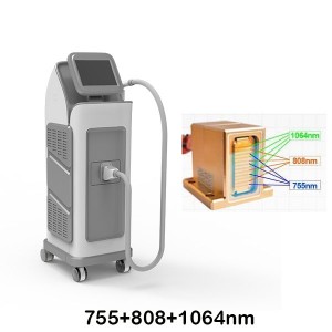 Best price 755+808+1064 diode laser hair removal machine for salon