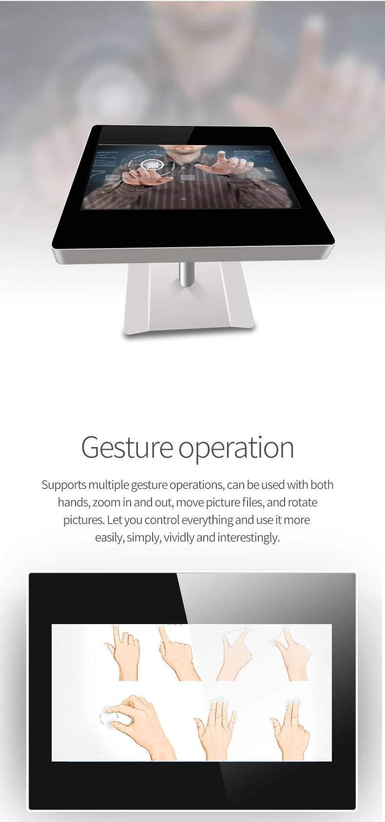 Интерактивна маса со паметен екран на допир за кафуле (8)
