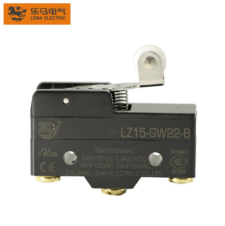 LZ15-GW22-B mechanical short hinge plastic roller lever magnetic micro switch