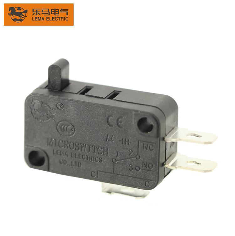 High Quality KW7-01 Black 16A 250VAC Long Button Electric Micro Switch
