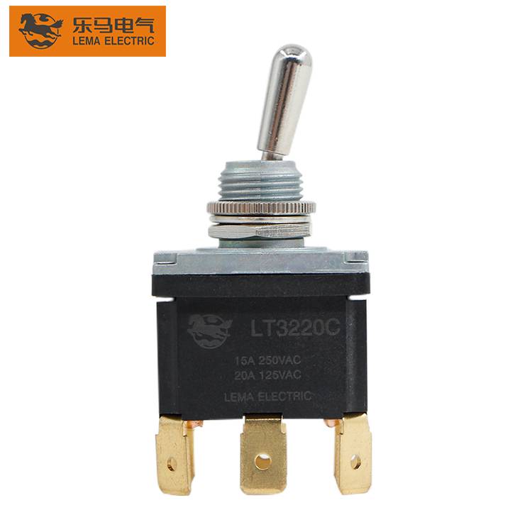 LT3220C 15a 125/250VAC  3 Pin Toggle Switch Wiring