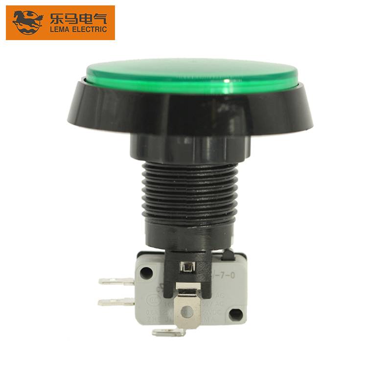 Lema PBS-005 green lamp led push button switch for automation equipment