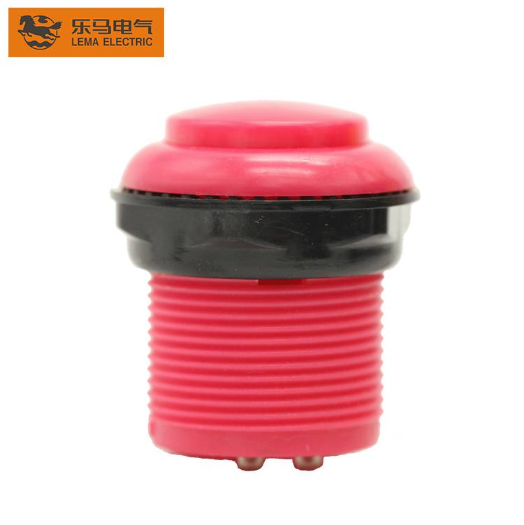 Hot Sale PBS-009 Plastic Red Momentary Small Push Button Switch