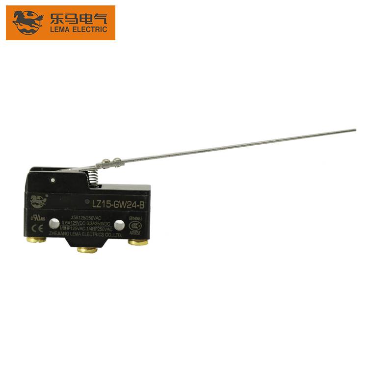 LZ15-GW24-B Low Operating Force Long Hinge Lever Micro Limit Switch