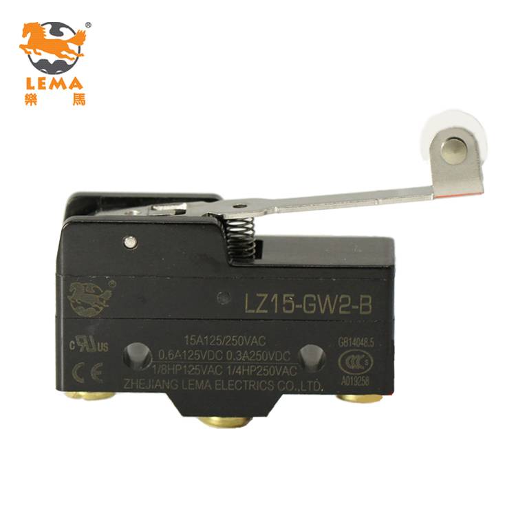 Lema LZ15-GW2-B hinge plastic roller lever micro switch 250v ac micro switch t105 5e4
