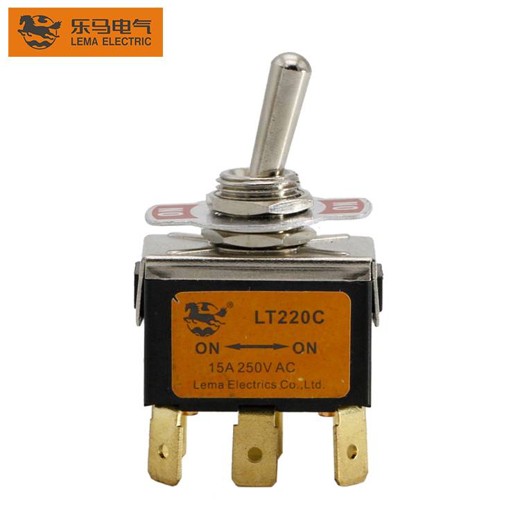 Wholesale LT1220C Quick Terminal 2A 250VAC Toggle Switch 6 Pin ON-ON