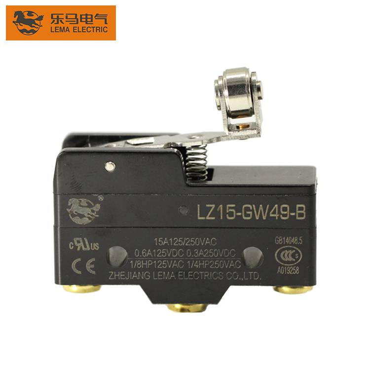 Lema LZ15-GW49-B short hinge cross roller lever limit switch 5a 250vac limit switch