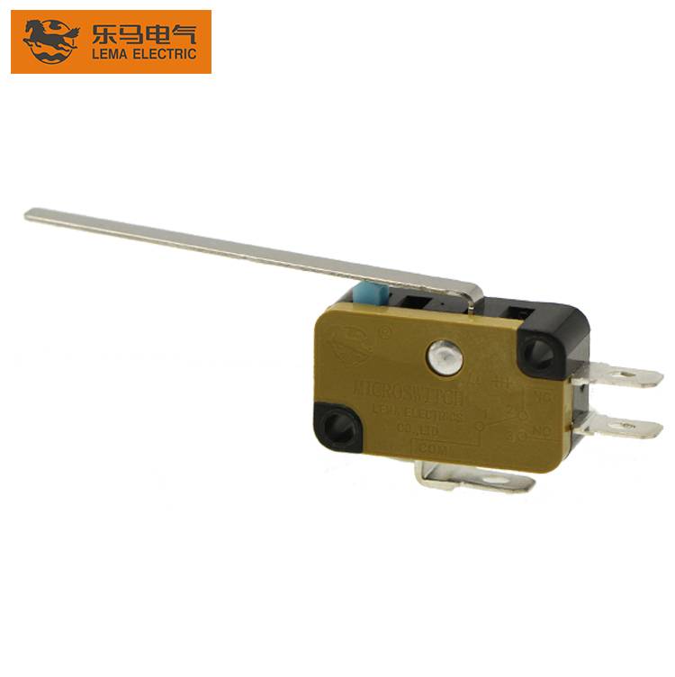Lema KW7N-9T long lever solder terminal micro switch snap action microswitch for air conditioner