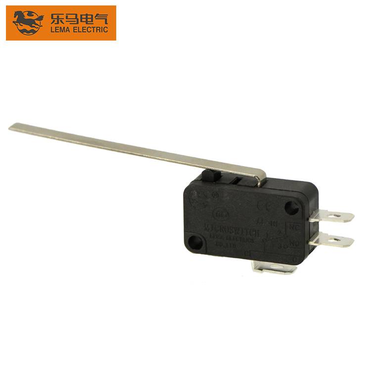 Lema KW7-9 approved long lever micro switch quick connect terminals microswitch ip40