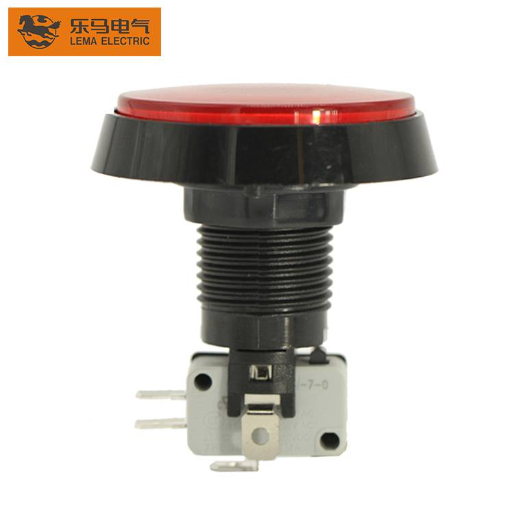 Factory directly sale Lema PBS-005 60mm red plastic led push button switch