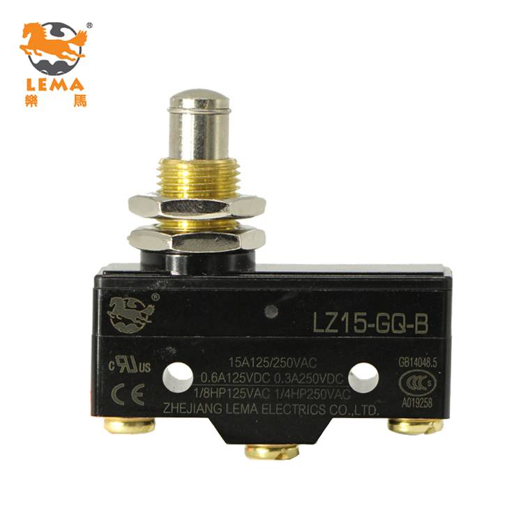 High quality LZ15-GQ-B panel mount plunger microswitch