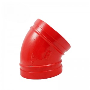 Grooved Pipe Fittings Ductile cast iron 45 Degree Elbow