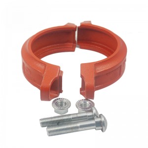 Grooved Pipe Fittings Ductile cast iron Rigid Coupling for Fire fighting