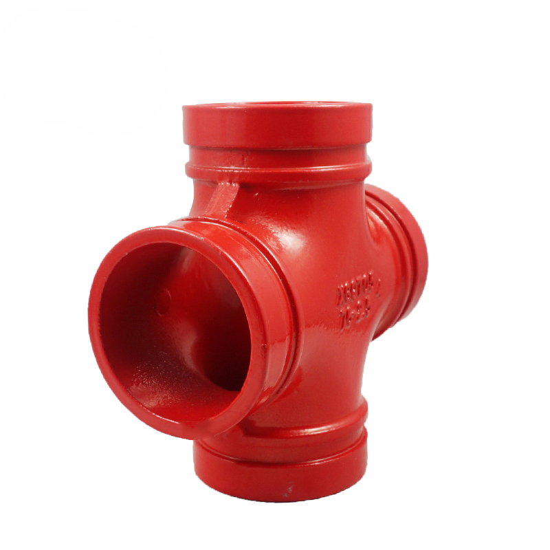 Grooved Pipe Fittings Ductile cast iron Cross for Fire fighting Featured Image