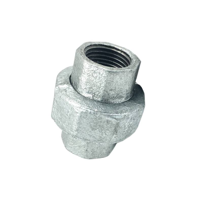 malleable iron pipe fitting union high quality hot dipped galvanized union flat seat union Featured Image