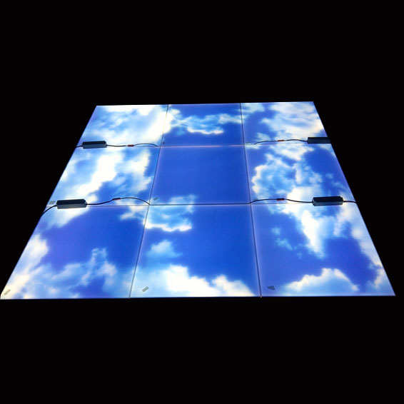 45W 600x600mm Recessed Frameless Painting Blue Sky LED Panel Light