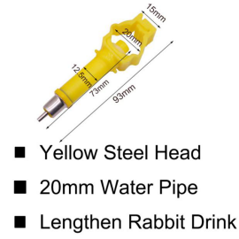 Extra-long rabbit nipple water drinker1475