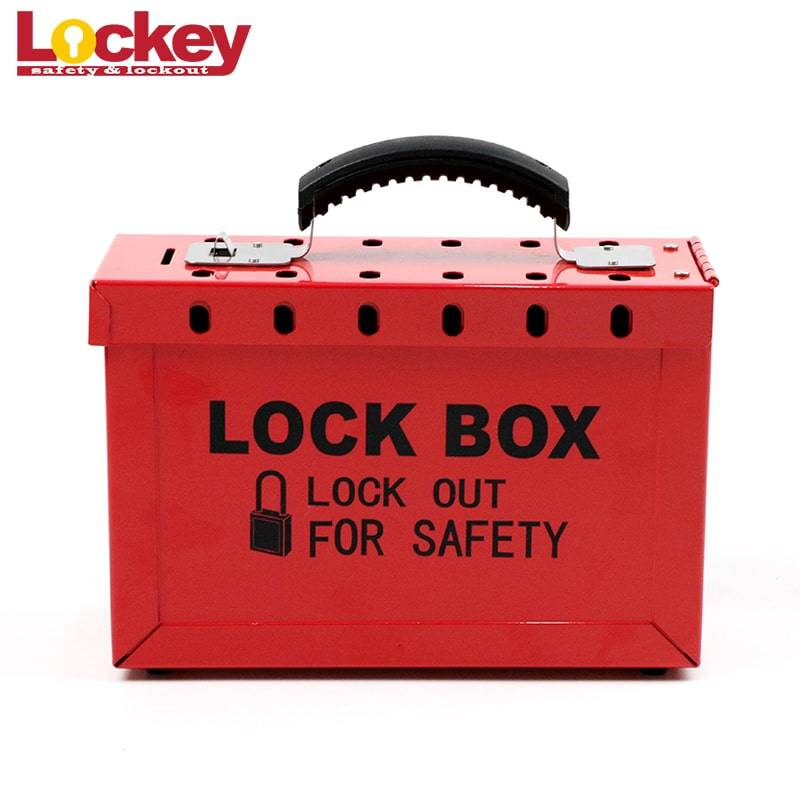 LOCKEY Portable Steel Safety box with padlock LK01
