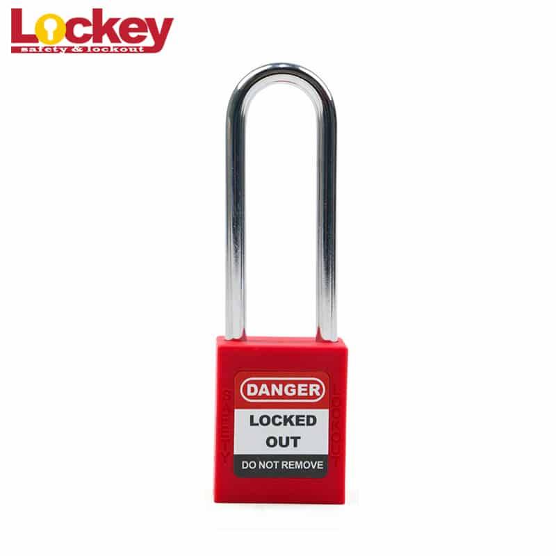 76mm Long Steel Shackle Safety Padlock P76S