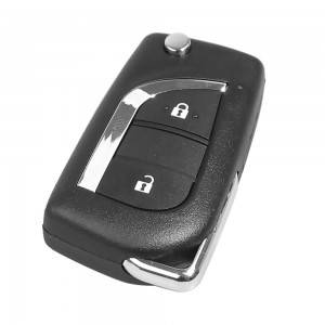 10PCS/LOT XHORSE Wired Universal Remote Key for Toyota 2 Button XKTO10EN for VVDI Key Tool