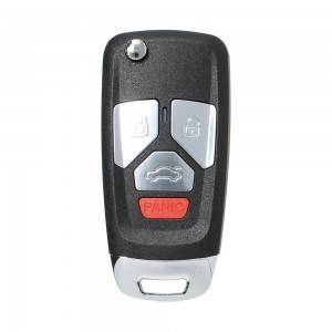 10PCS/LOT ْXHORSE VVDI Universal Wired Flip Remote Key 4 Buttons Audi Style XKAU02EN
