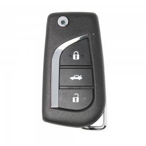 10PCS/LOT ْXhorse VVDI Universal Wireless Flip Remote Key 3 Buttons Toyota Type XNTO00EN