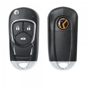 10PCS/LOT Xhorse XKBU03EN Wire Remote Key Fit For Buick Flip 3 Buttons for VVDI Key Tool