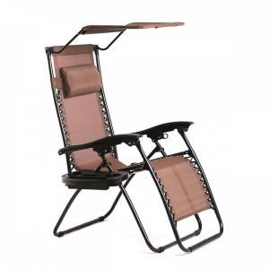 Zero Gravity Chair Folding Beach Chair with Sunshade and better Lock