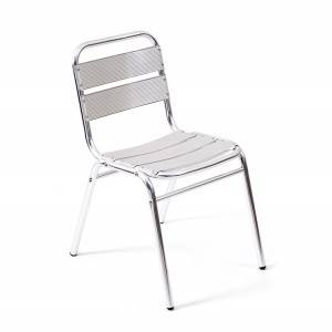 Alum. 5-sheet Outdoor garden Chair wo armrest