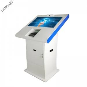 32 inch Interactive Self Check in Kiosk Hotel with Key Card Dispenser