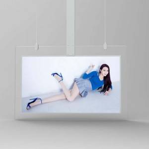New General 43inch Wall Mounted Ultra Slim Double sided QLED Signage Advertising Player