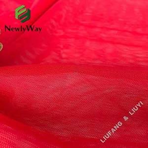 Factory wholesale hexagon honeycomb net polyester mesh tulle fabric for lady’s voile shirt